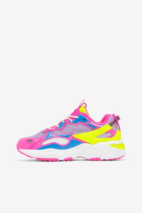 Apex Αθλητικά Παπούτσια Fila Ray Tracer γυναικεια ροζ κίτρινα | Fila912CM