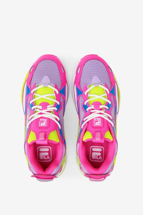 Apex Αθλητικά Παπούτσια Fila Ray Tracer γυναικεια ροζ κίτρινα | Fila912CM