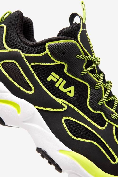 Neon Αθλητικά Παπούτσια Fila Ray Tracer γυναικεια μαυρα κίτρινα ασπρα | Fila238MS