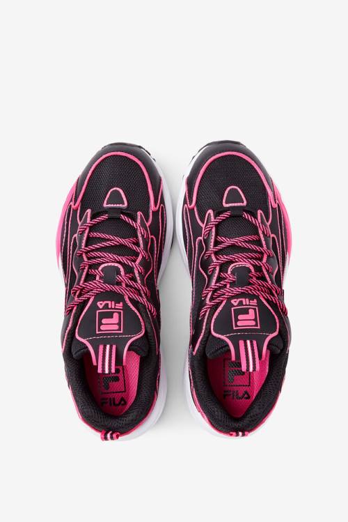Neon Αθλητικά Παπούτσια Fila Ray Tracer γυναικεια μαυρα ροζ ασπρα | Fila532HB