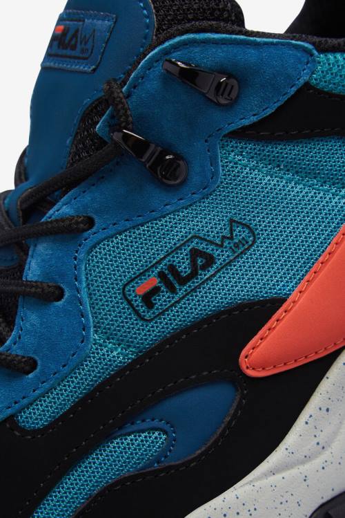 Tr 2 Αθλητικά Παπούτσια Fila Ray Tracer ανδρικα τυρκουάζ μπλε μεταλλικός ασημι | Fila391VT